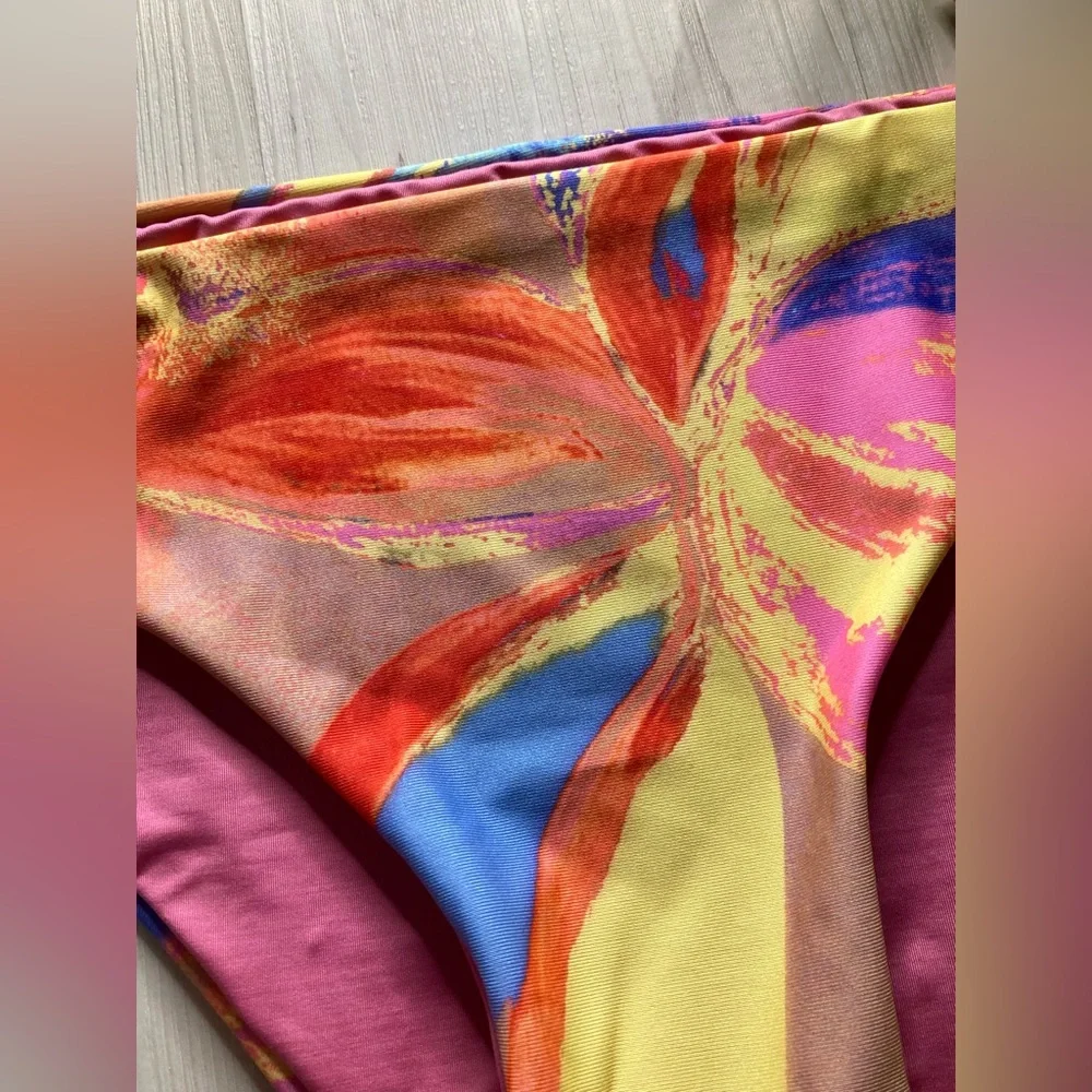 Boamar 🏝️ Vibrant Tropical Cheeky Bikini Bottoms 👙